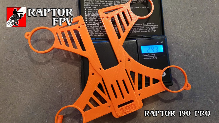 Raptor 190 Quadcopter (Ver 8) 3D Print 111539