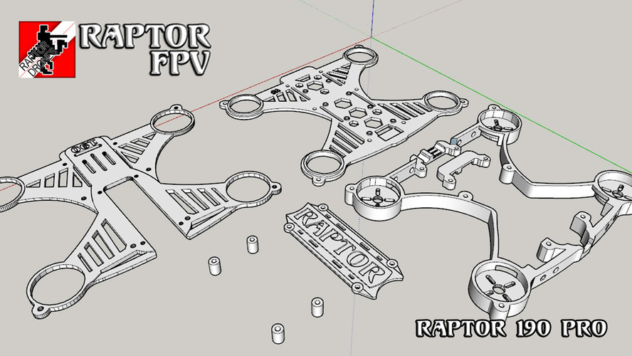 Raptor 190 Quadcopter (Ver 8) 3D Print 111543