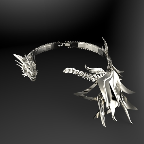 Dragon Necklace 3D Print 111600