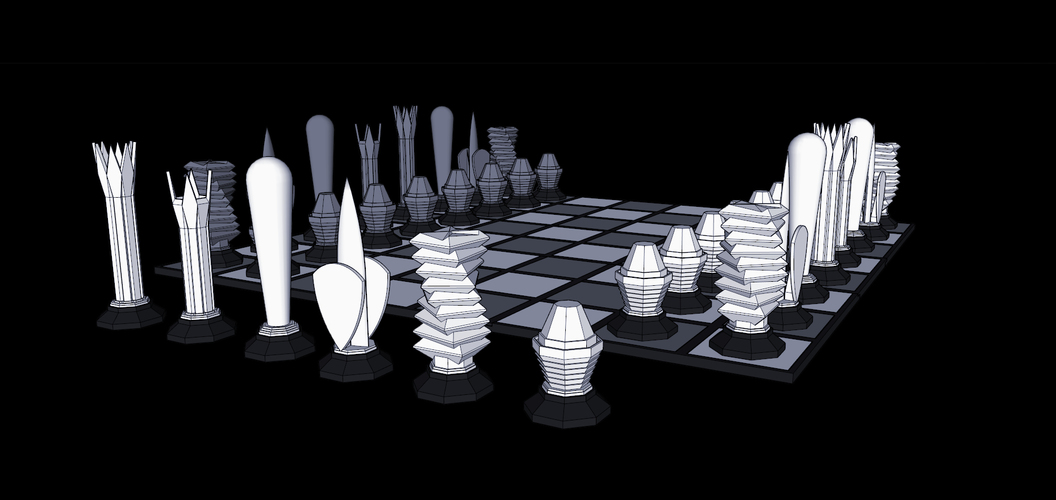 Chess Set 3 3D Print 111626