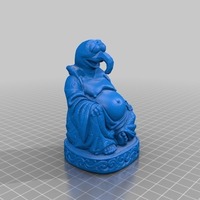Small The Great Gonzo Budhha 3D Printing 111719