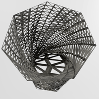 LIT sleek twisted vase - Thumbnail 1