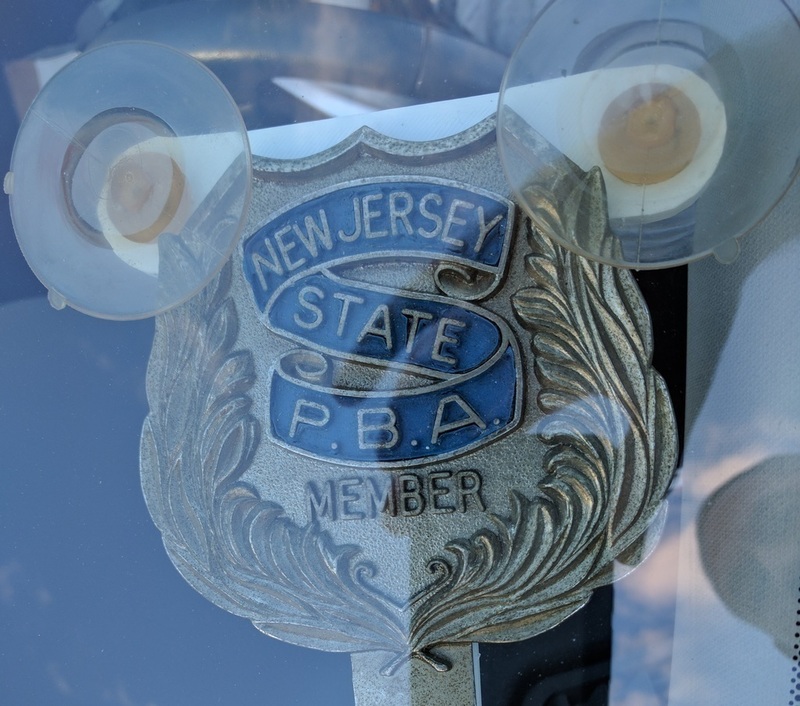 Police Shield Windshield Suction Cup Mount