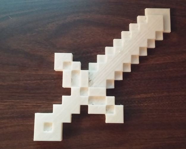 Minecraft sword 3D Print 111780