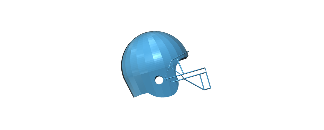 Football Helmet 3D Print 111804