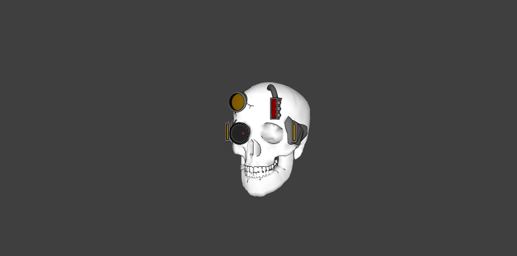 Robot Skull 3D Print 111850