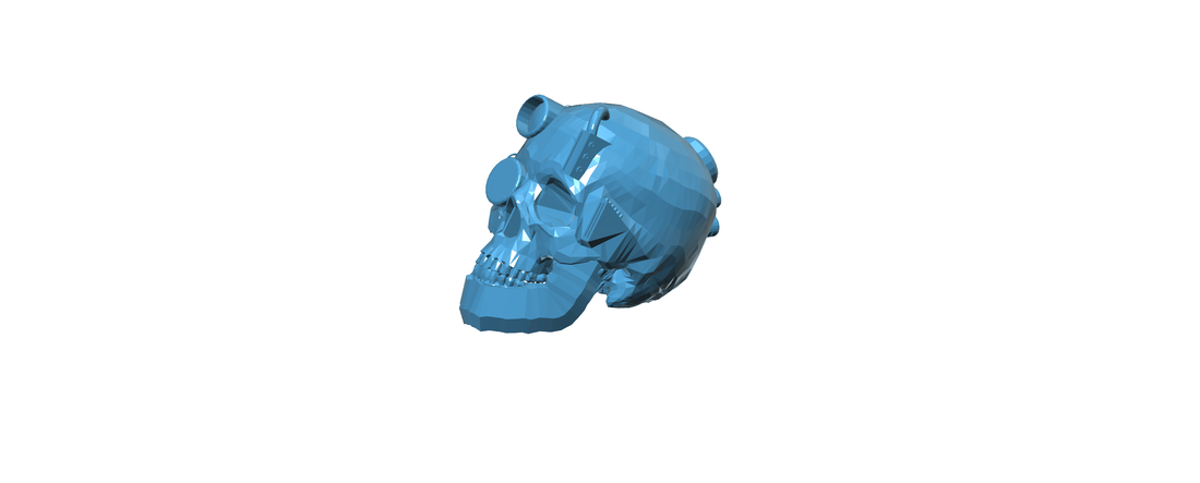 Robot Skull 3D Print 111851