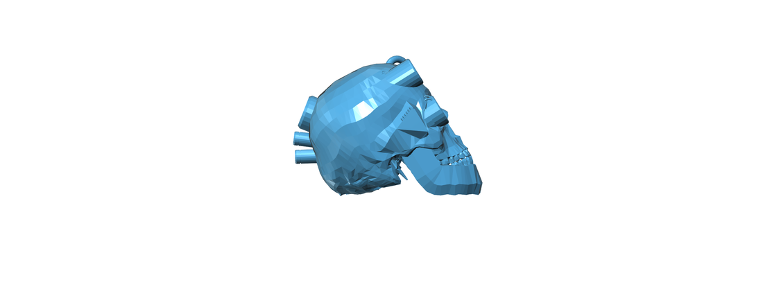 Robot Skull 3D Print 111854