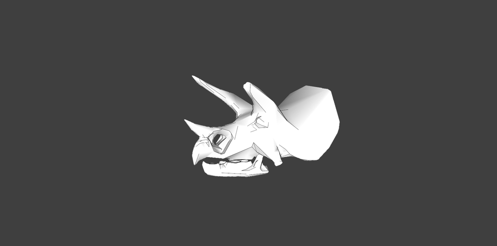 Triceratops Skull 3D Print 111859