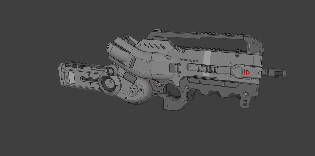 V Pulse - Sci-fi Gun 3D Print 111987