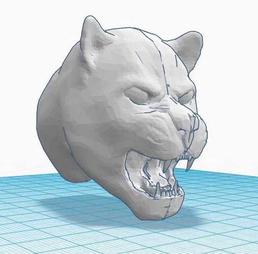 Cougar Head  3D Print 112080