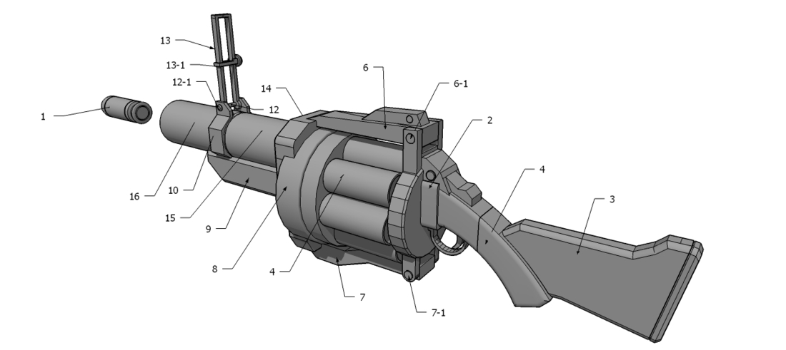 Grenade Launcher - Team Fortress 2 - The Demoman  3D Print 112181