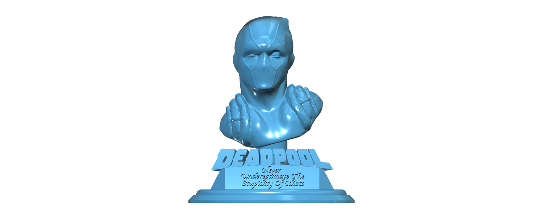 Deadpool Bust 3D Print 112223