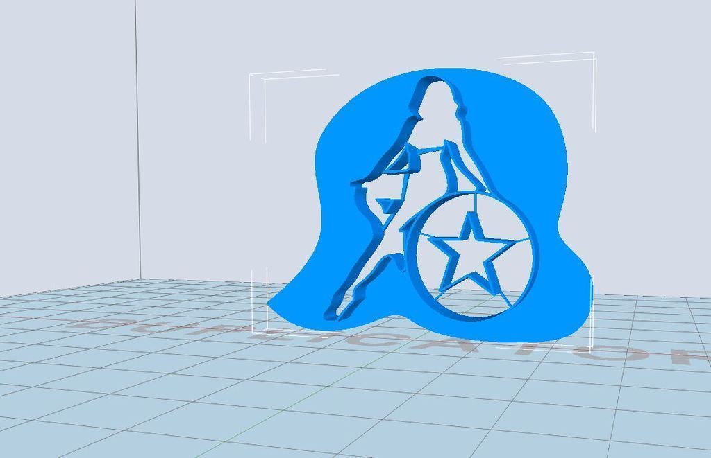 3D Printed Mini cooper logo by Bouverat Patrick