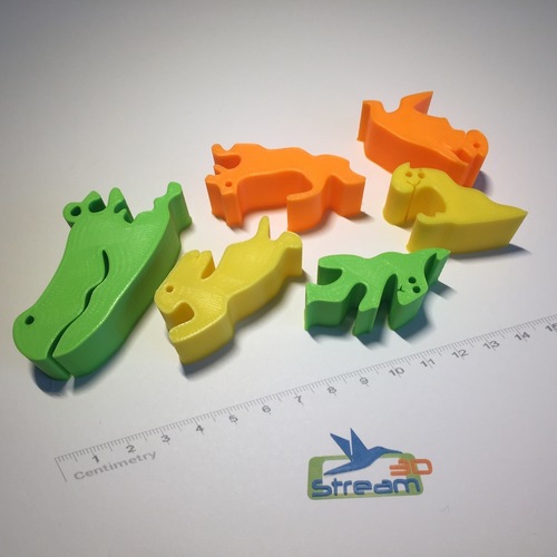Alligator 3D puzzle 3D Print 112358