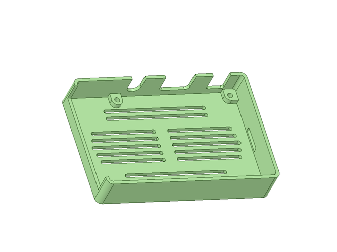 Raspberry Pi2/Pi3 Case with GPIO sliding doors 3D Print 112377