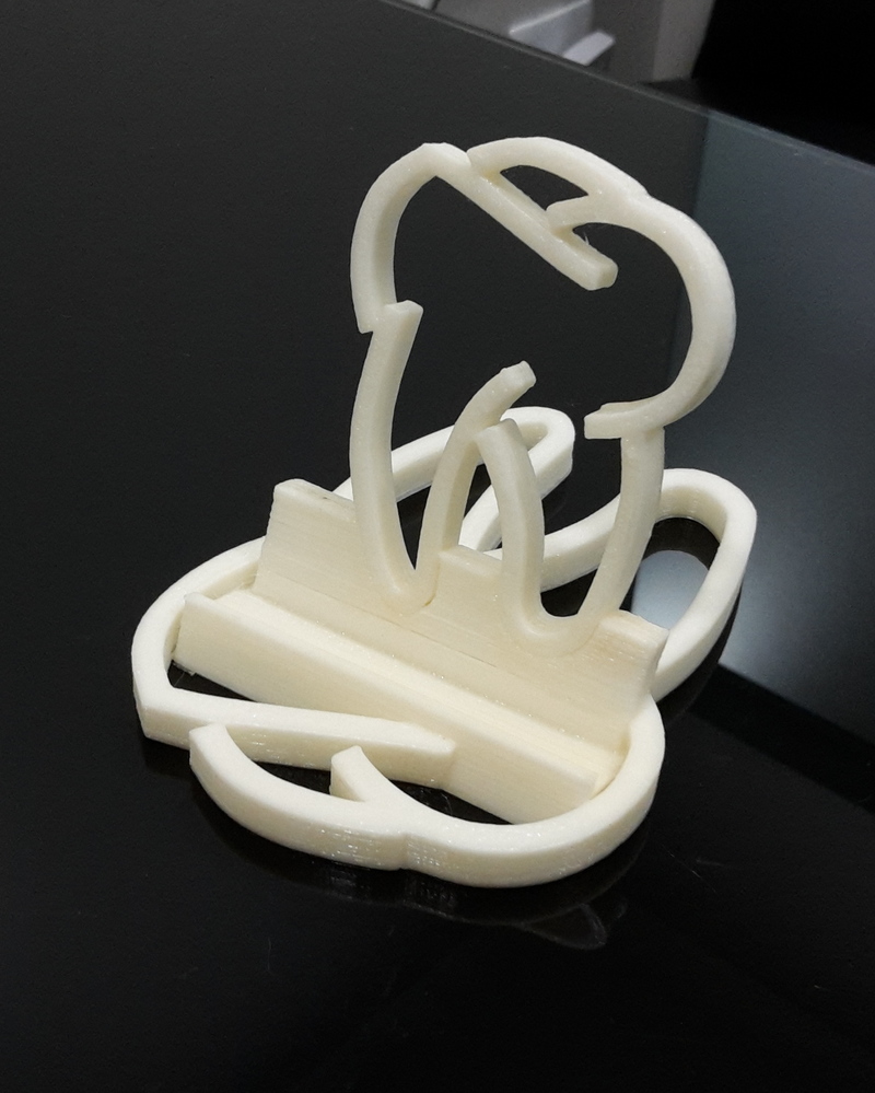 Phone holder for dentists - tooth theme.