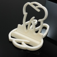 Small Phone holder for dentists - tooth theme. 3D Printing 112412
