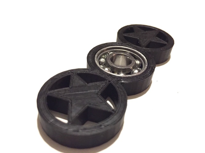 Star spinner fidget 3D Print 112548