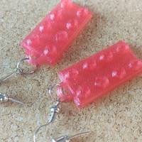 Small Lego Earrings v4 3D Printing 112793