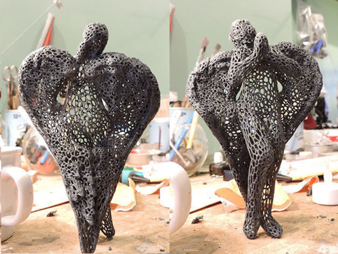 Voronoi Angel 3D Print 112897
