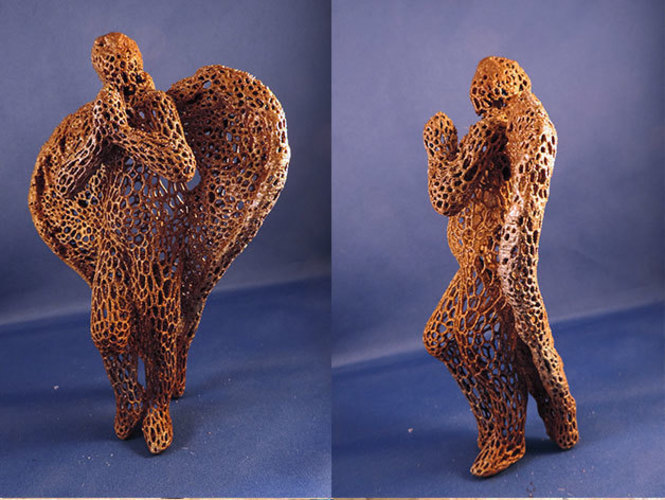 Voronoi Angel 3D Print 112898