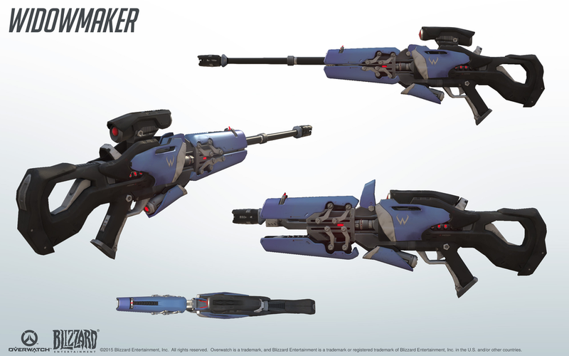 Widowmaker's Widow's Kiss Collapsible Sniper Rifle (Overwatch) 3D Print 112935