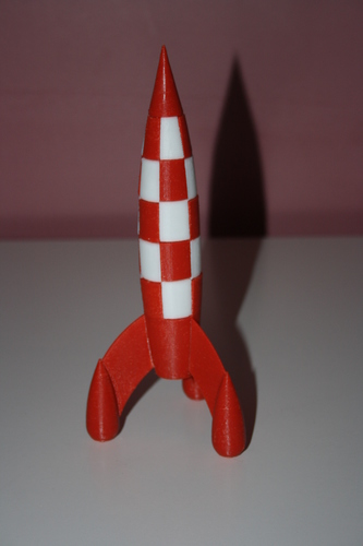 Tintin Rocket 3D Print 112950