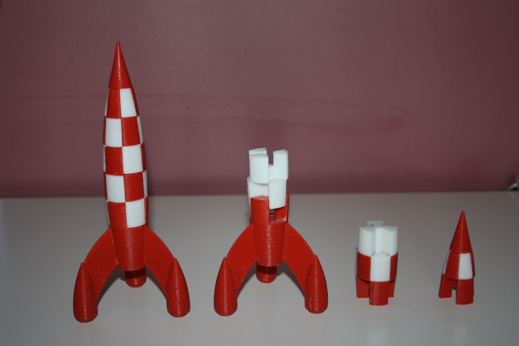 Tintin Rocket 3D Print 112951