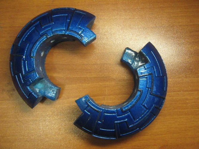 Two part Sci-fi bracelette 3D Print 113098