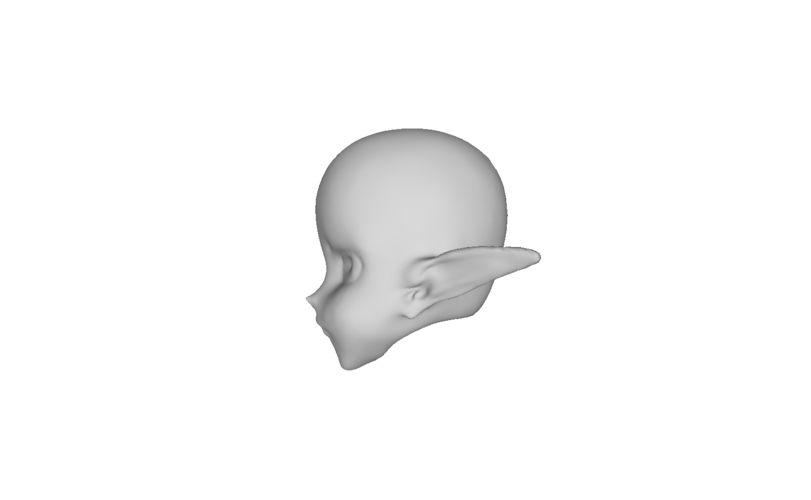 Elf head 3D Print 113100