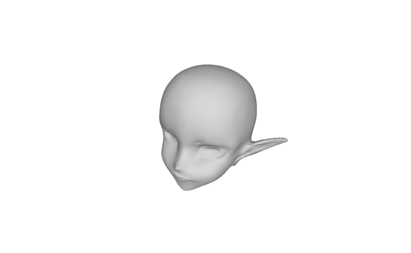 Elf head 3D Print 113101