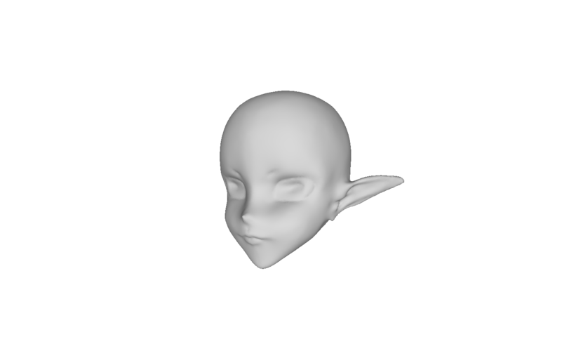 Elf head 3D Print 113104