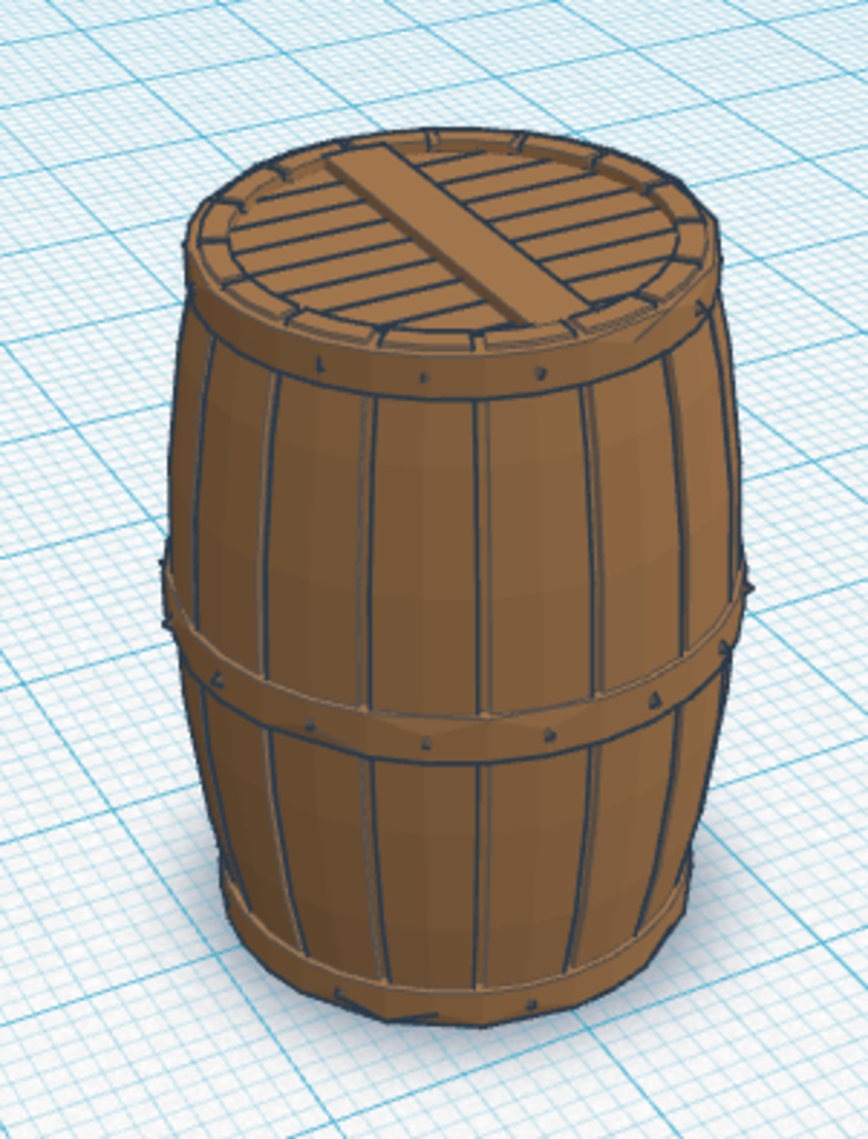Wood Barrel