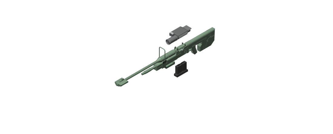 ​SRS 99 D Sniper Rifle (Halo)​ 3D Print 113194