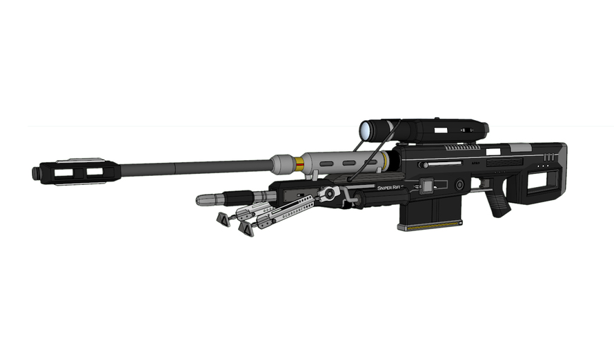 SRS 99 D Sniper Rifle - Halo 3D Print 113204