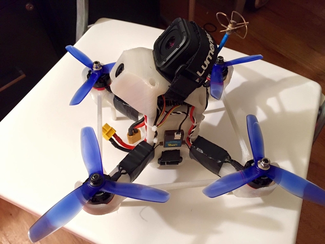 Birdbone Aero 210 FPV Mini Quad Frame 3D Print 113250