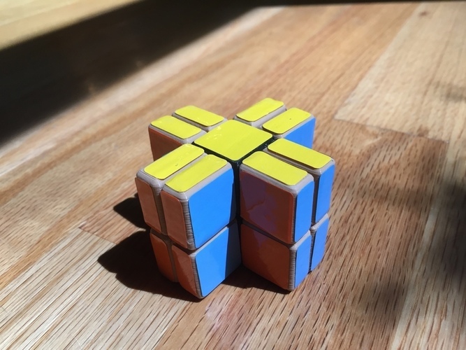 Cornerless Split Domino Puzzle 3D Print 113342