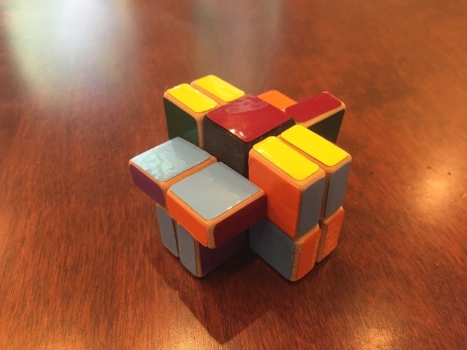 Cornerless Split Domino Puzzle 3D Print 113345