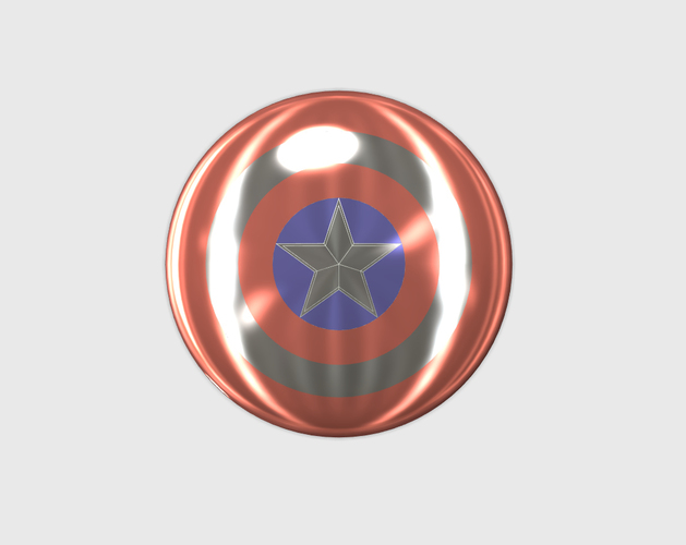 Captain America Shield 3D Print 113369