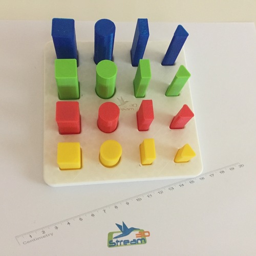 ​Montessori educational assembling toy geometry shapes 3D Print 113409