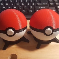Small Pokeball, with magnetic clasp (alternate) 3D Printing 113440