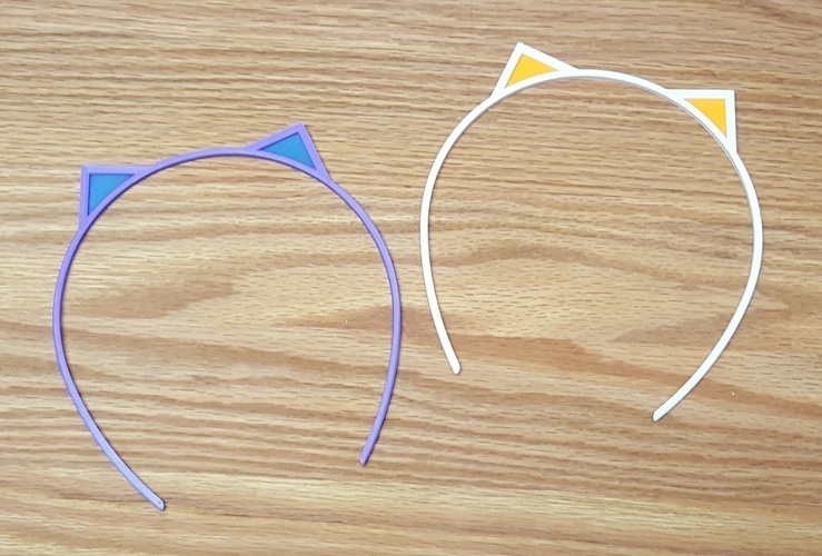 Cat Ears Hair Band 3D Print 113458