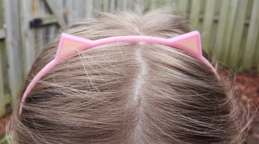 Cat Ears Hair Band 3D Print 113460