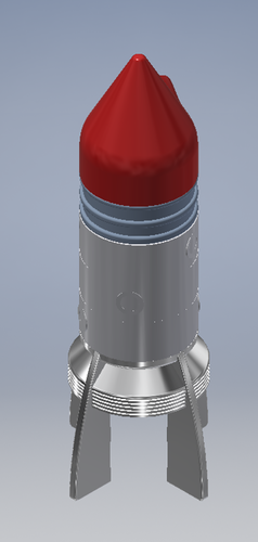 Stackable Rocket Toy 3D Print 113487