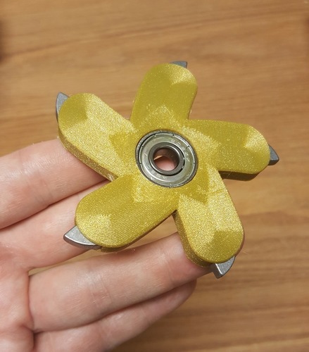 Fidget Glaive Spinner 3D Print 113504
