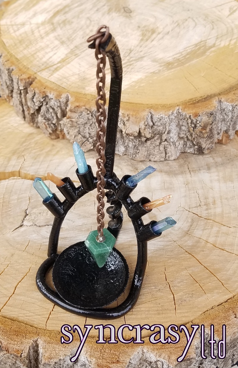 Pendulum Stone Throne, Chakra Crystal Energy Work