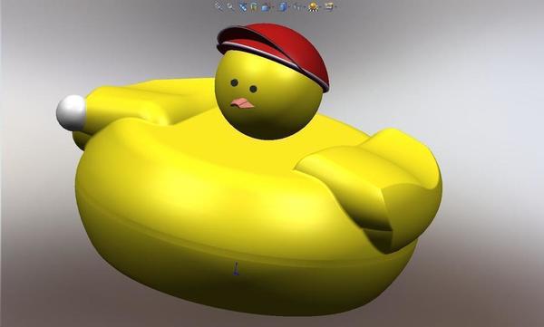 Hard Plastic Rubber Ducky