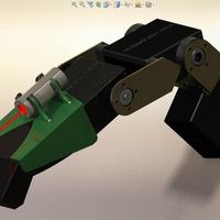 Small Slip-On Plastic Forearm for the RoboNova-1 BiPedal Robot 3D Printing 113559