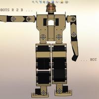 Slip-On Plastic Forearm for the RoboNova-1 BiPedal Robot - Thumbnail 2
